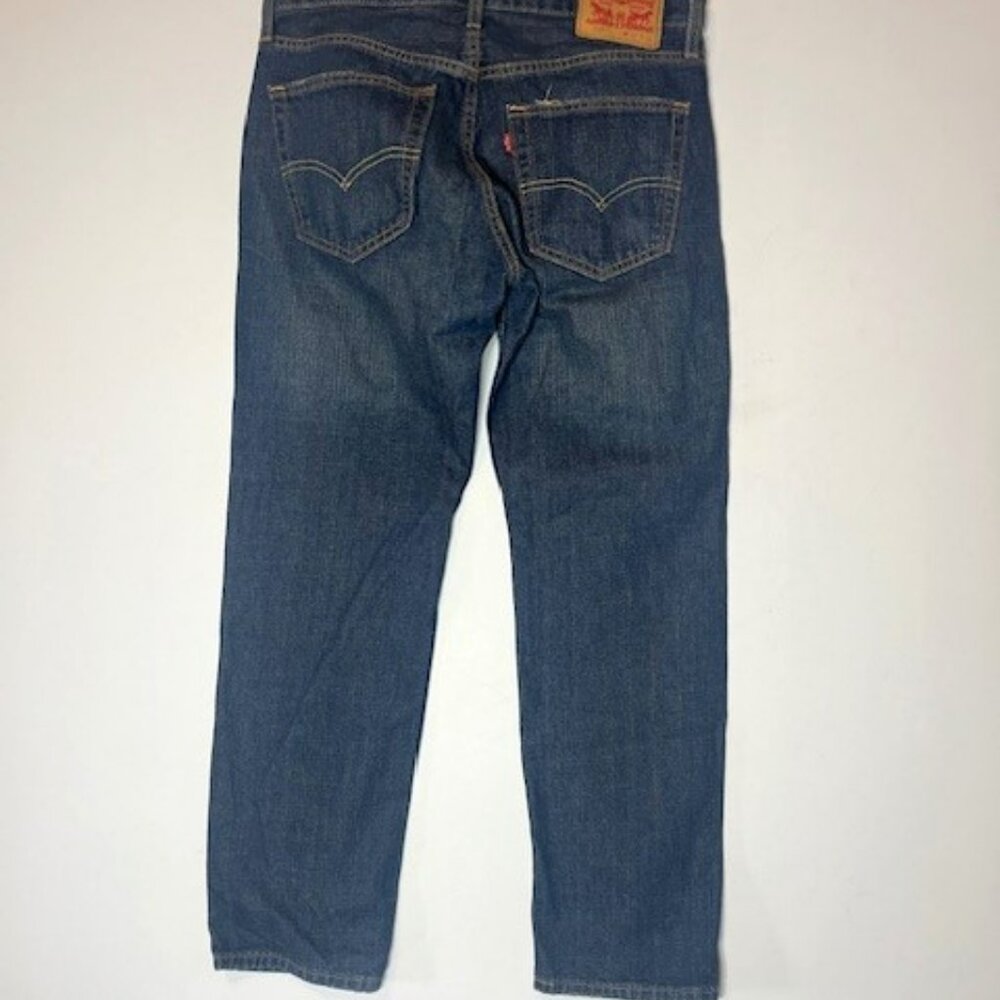 Levi's Men's 559 Medium Wash Distressed Blue Jeans Sz W 32 L 30 - Picture 2 of 7